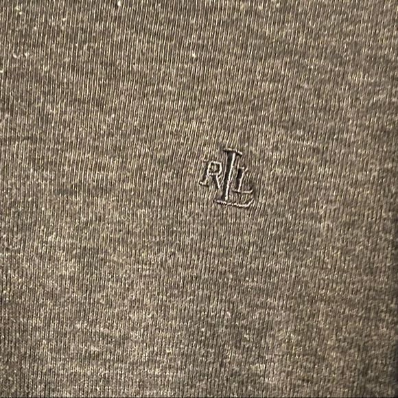 ✨Ralph Lauren Blue Tag Long Sleeve Knit Fitted Light Grey Turtleneck Sweater✨ - Picture 7 of 7